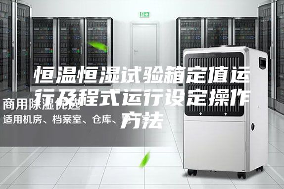 恒溫恒濕試驗(yàn)箱定值運(yùn)行及程式運(yùn)行設(shè)定操作方法